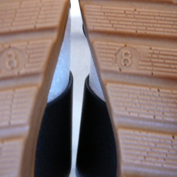 SelenePair Women's Flat Slide Low Wedge Black Open Toe Straps Sandals-Size 8-NIB - Picture 8 of 8